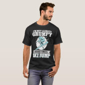 Ski Jumping I'm Not Always Grumpy Sometimes I Ski  T-shirt (Voorkant volledig)