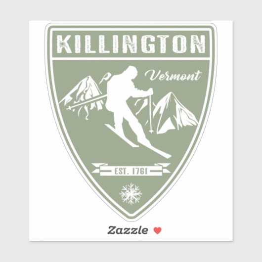 Ski Killington Vermont Sticker (Vel)