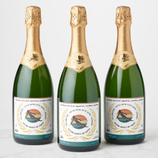 Ski Killington, Vermont - Vrouwe skiër, zwarte tek Sparkling Wijnetiket