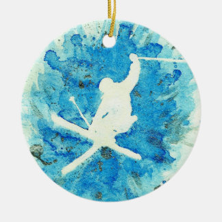 Ski kunst ornament