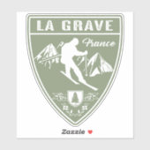 Ski La Grave Frankrijk Sticker (Vel)