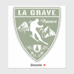Ski La Grave Frankrijk Sticker