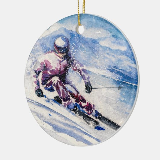 Ski-Label / Ornament (Links)