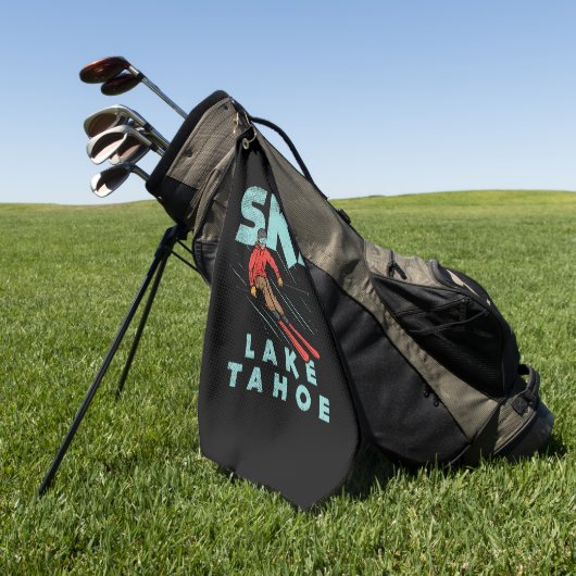 Ski Lake Tahoe Golfhanddoek (Groen)
