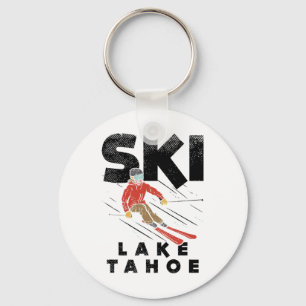 Ski Lake Tahoe Ontwerp Skien, Lake Tahoe Sleutelhanger