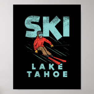 Ski Lake Tahoe Poster