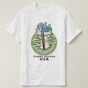 Ski Lake Tahoe Sierra Nevada Verenigde Staten T-shirt