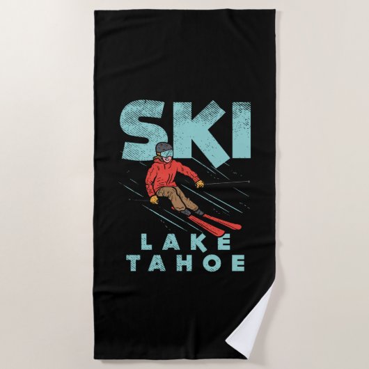 Ski Lake Tahoe Strandlaken (Voorkant)