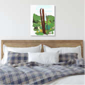 Ski landschap canvas afdruk (Insitu (Slaapkamer))