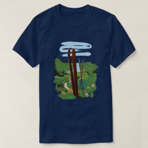 Ski-landschap T-shirt