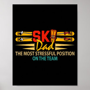 Ski-liefhebber vader meest stressvolle positie vad poster