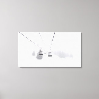 Ski Lift Art, Décor Cabine Whiteout, Grande toile