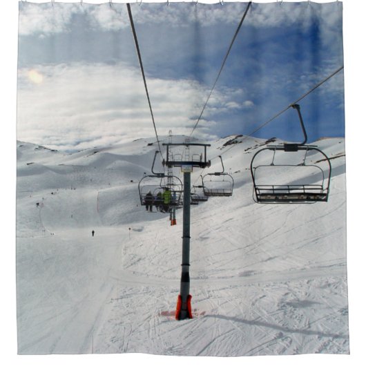 Ski Lift Douchegordijn (Voorkant)