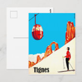 Ski lift in Tignes, Frankrijk Briefkaart (Voorkant / Achterkant)