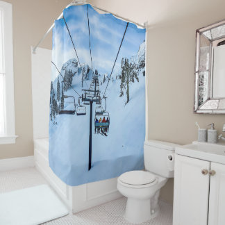 Ski Lift Shower Curtain Douchegordijn