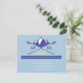 SKI LIFT TICKET Bar Bat mitzvah Invitation (Debout devant)