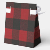 Ski Lodge Eland Gestreepte Vakantie Ontvangstfeest Bedankdoosjes (Achterkant)