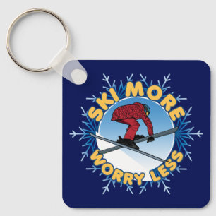 Ski meer zorgen minder Skiofferte Sleutelhanger