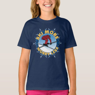 Ski meer zorgen minder Skiofferte T-shirt