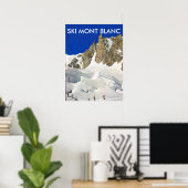 Ski Mont Blanc, Frankrijk Poster (Thuiskantoor)