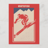 Ski Montana Resort Whitefish Mountain Briefkaart (Voorkant)