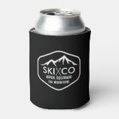  Ski Mountain Aspen CO Custom Bier Blikjeskoeler (Blikje Voorkant)