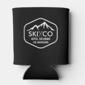  Ski Mountain Aspen CO Custom Bier Blikjeskoeler (Achterkant)