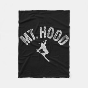Ski Mt Hood Of (oregon) Cool Mount Hood Winter Ski Fleece Deken