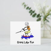 Ski nautique à Grand Lake Carte postale (Debout devant)