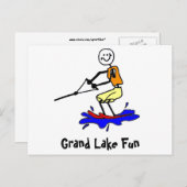 Ski nautique à Grand Lake Carte postale (Devant / Derrière)
