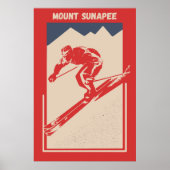  Ski New Hampshire Resort Mount Sunapee Poster (Voorkant)