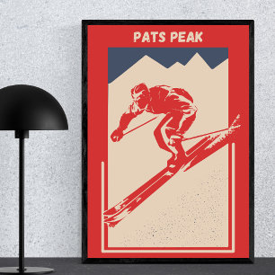 Ski New Hampshire Resort Pats Peak Poster