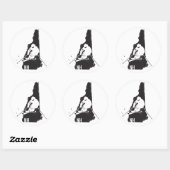 Ski New Hampshire Ronde Sticker (Vel)