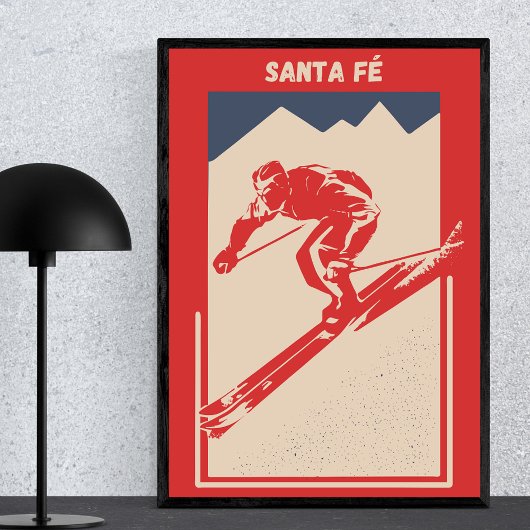 Ski New Mexico Mountain Resort Santa Fe Poster