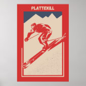  Ski New York Mountain Resort Plattekill Poster (Voorkant)