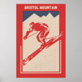  Ski New York Resort Bristol Mountain Poster (Voorkant)