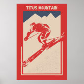  Ski New York Resort Titus Mountain Poster (Voorkant)