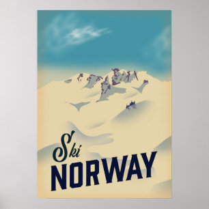 Ski Noorwegen Poster