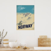 Ski Noorwegen Poster (Keuken)