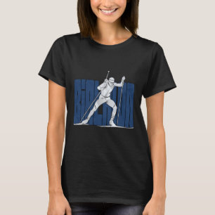 Ski Nordic Snow Wintersport Skiën Biathlon Athl T-shirt