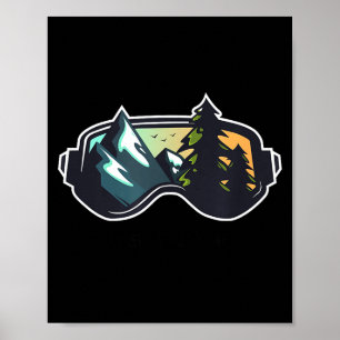 Ski oberammergau bergskiën T mannen en vrouwen  Poster