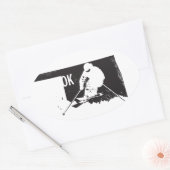 Ski Oklahoma Ovale Sticker (Envelop)