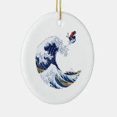 Ski op de Grote Golf van Kanagawa Ornament (Rechts)