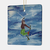 Ski-ornament Keramisch Ornament (Links)