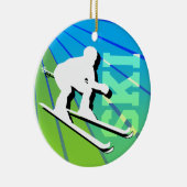 Ski Ornament Voeg foto toe (Rechts)