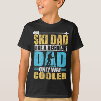 Ski papa als een gewone papa alleen manier koeler t-shirt