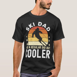 Ski papa als een gewone vader, maar koeler Skier p T-shirt
