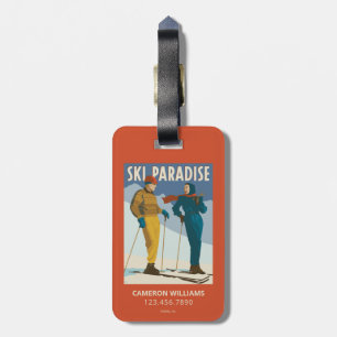 Ski Paradise  Print Bagagelabel