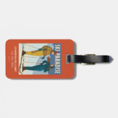 Ski Paradise  Print Bagagelabel (Achterkant horizontaal)