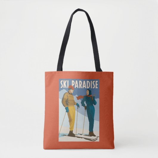 Ski Paradise  Print Draagtas (Voorkant)